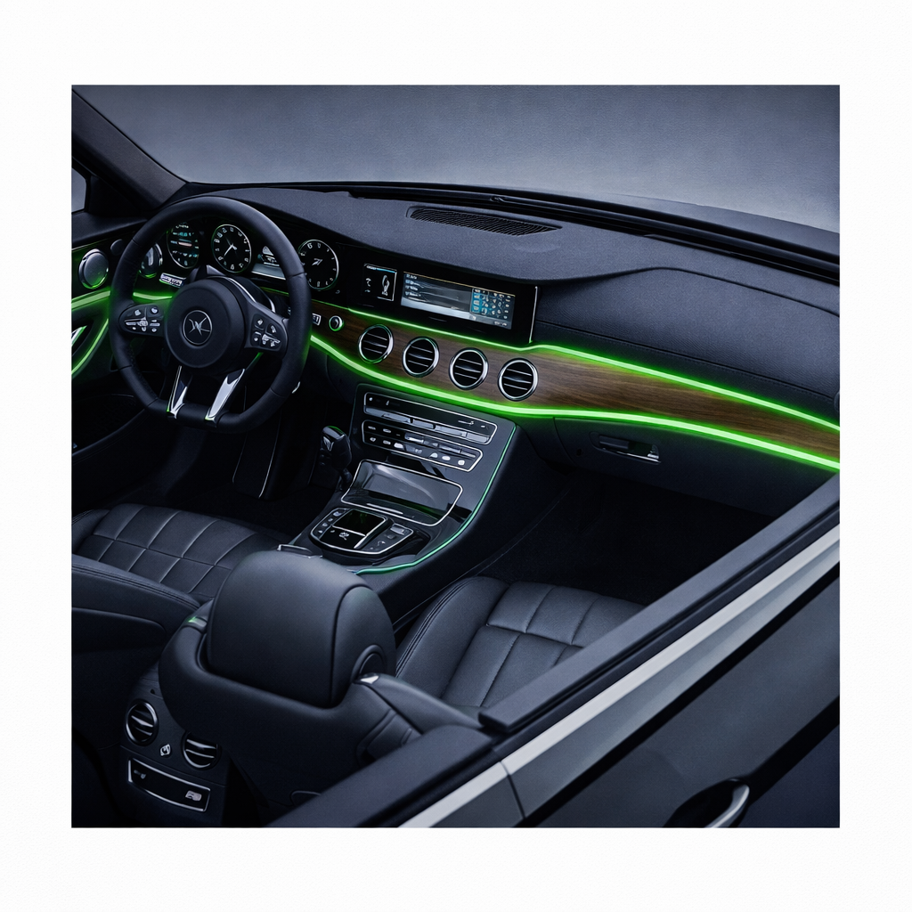 2M-5M RGB Car Interior LED Light Strip (USB + App Control Ambient Light)