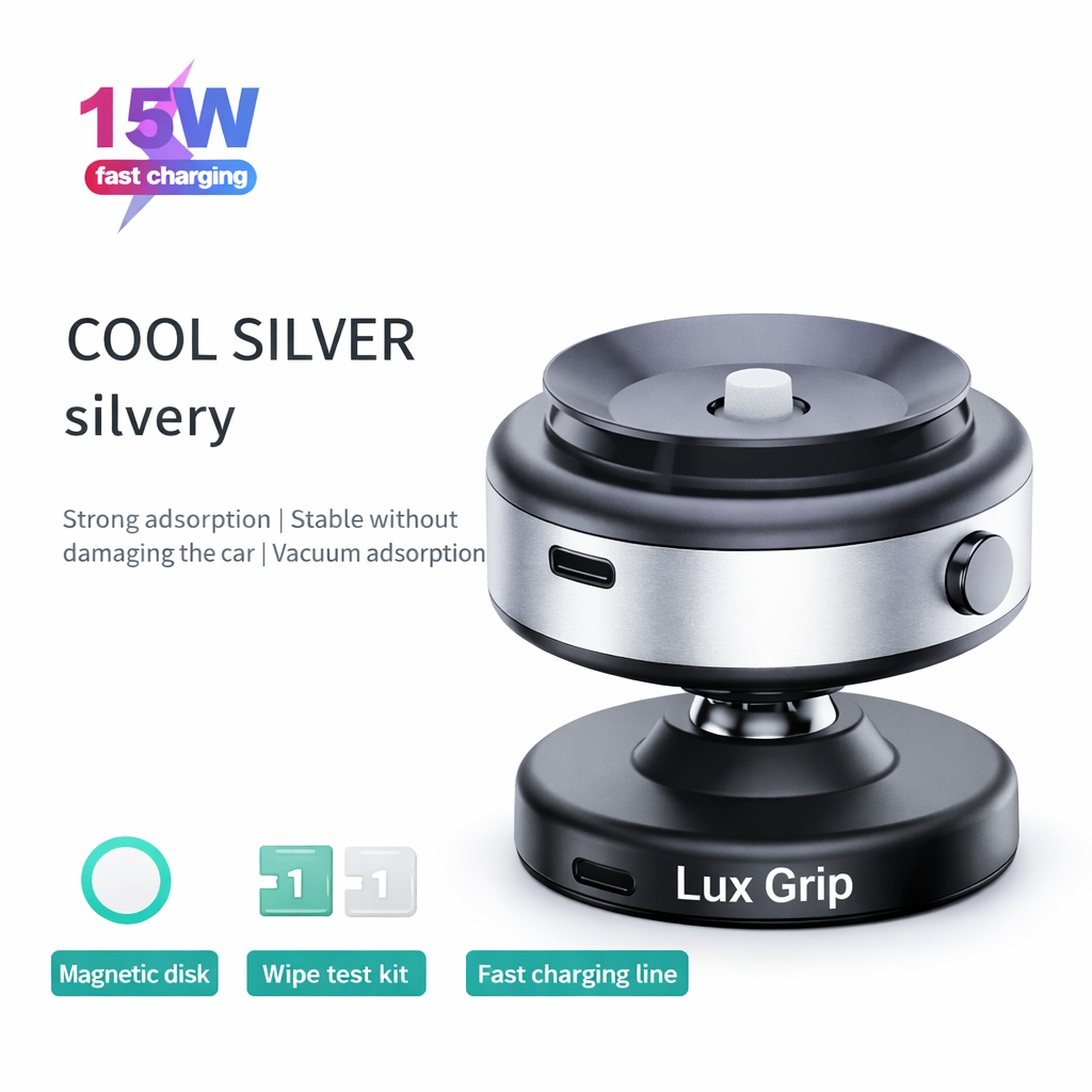 Lux Grip Pro – 360° Magnetic Vacuum Car Phone Mount