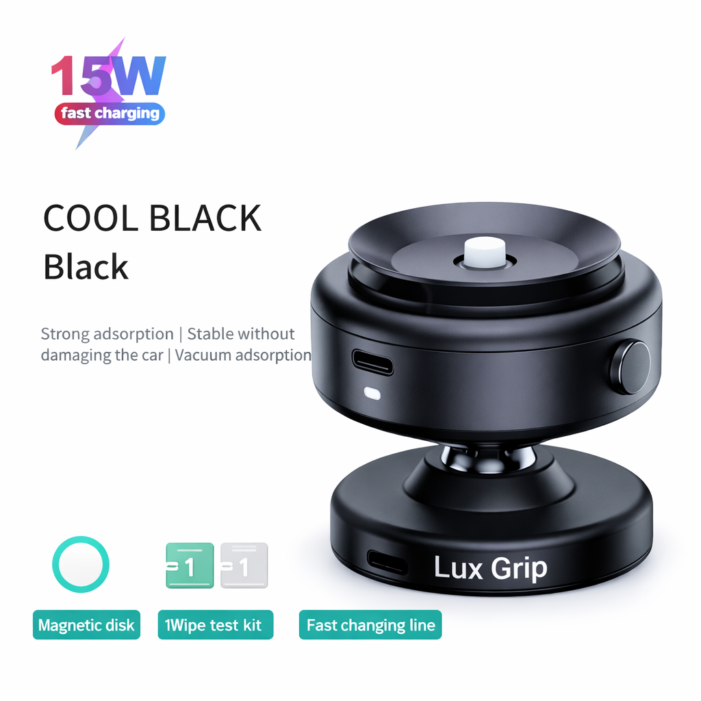 Lux Grip Pro – 360° Magnetic Vacuum Car Phone Mount