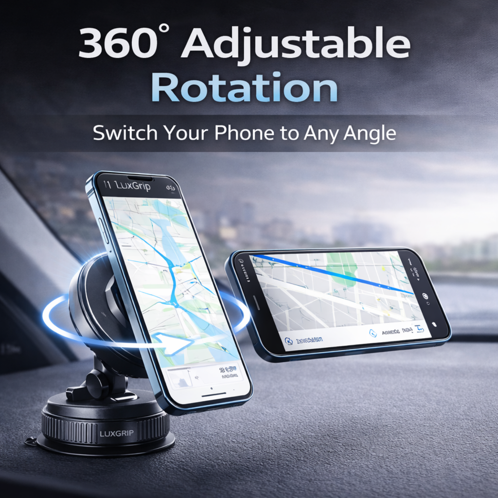 LuxGrip™ Standard – Magnetic Car Phone Mount