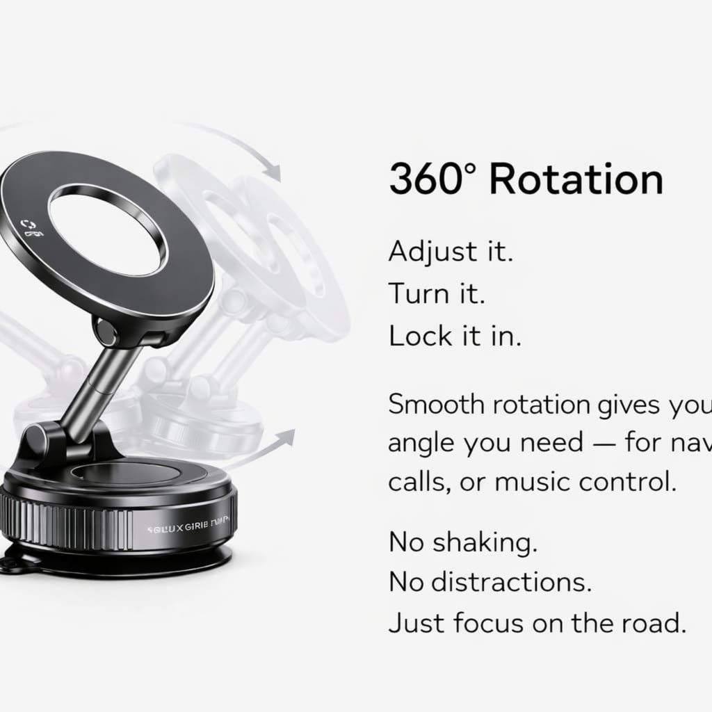 LuxGrip™ Standard – Magnetic Car Phone Mount