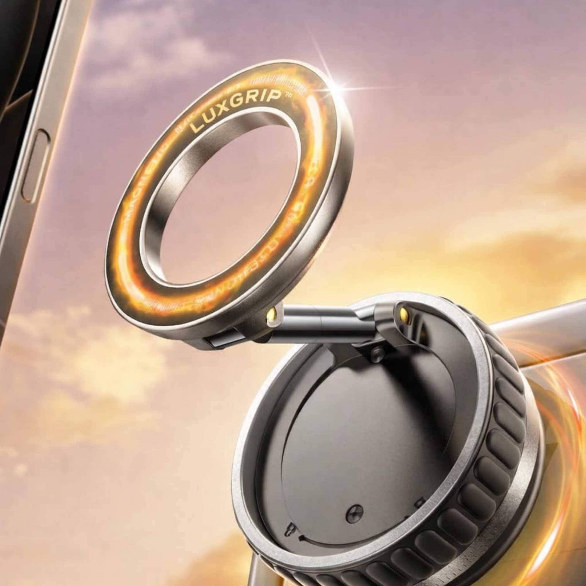 LuxGrip™ Ultra – 360° Magnetic Car Mount