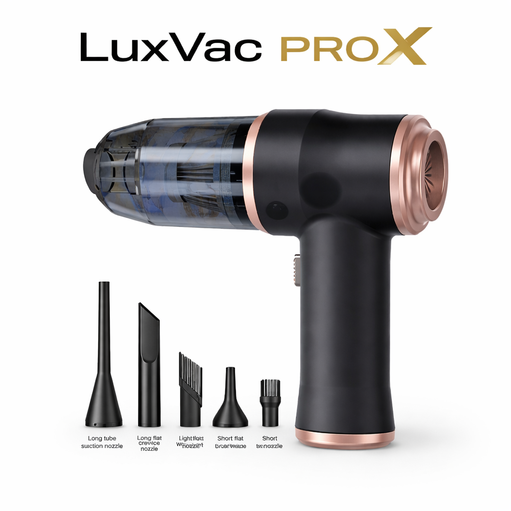 LuxVac Pro X – Wireless Handheld Vacuum Cleaner for Car & Home