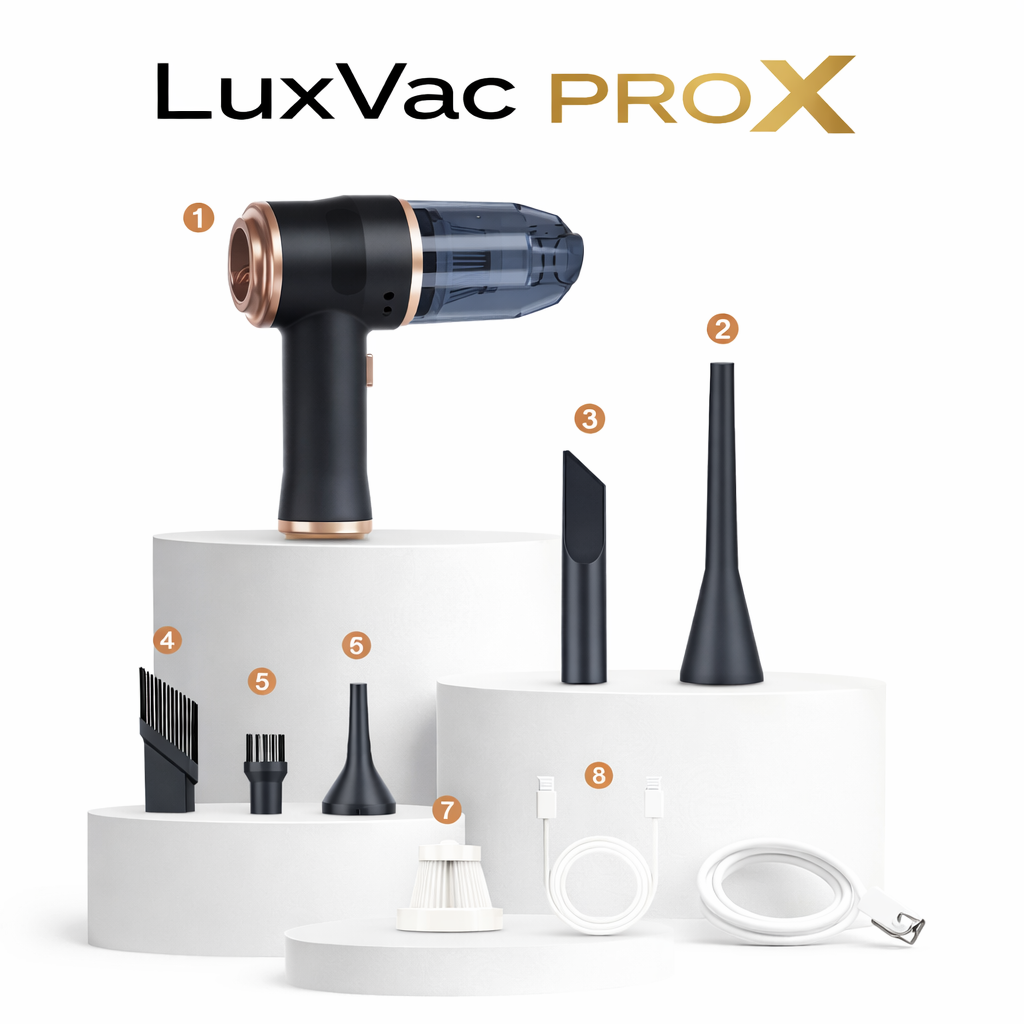 LuxVac Pro X – Wireless Handheld Vacuum Cleaner for Car & Home