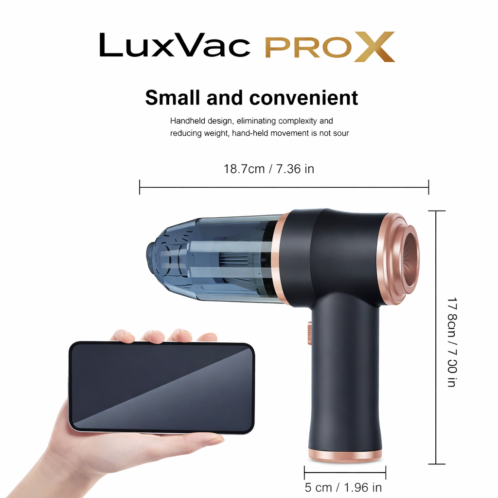 LuxVac Pro X – Wireless Handheld Vacuum Cleaner for Car & Home