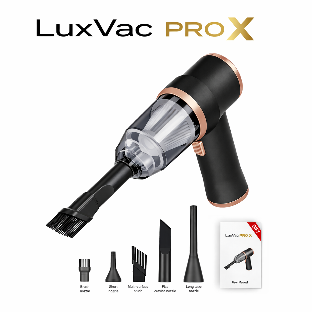 LuxVac Pro X – Wireless Handheld Vacuum Cleaner for Car & Home