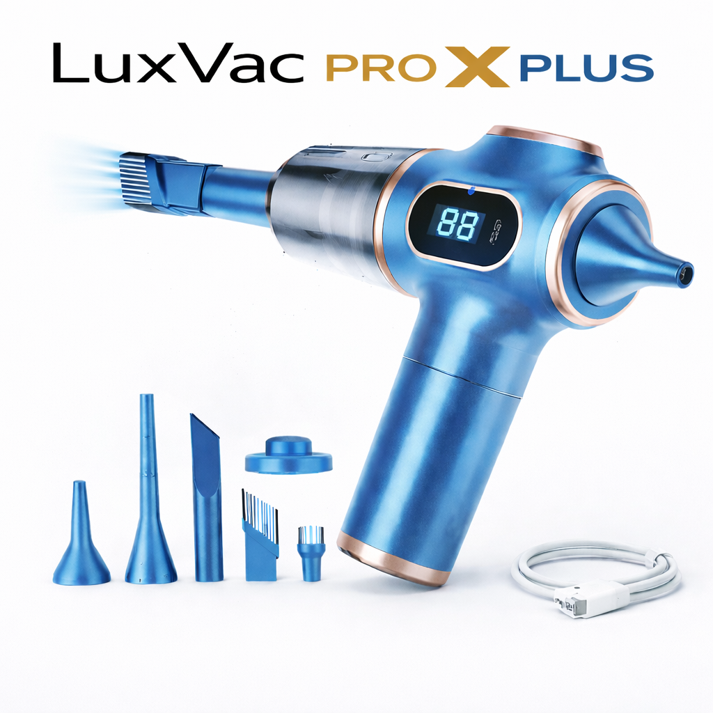 LuxVac Pro X Plus – Wireless High Power Car & Home Vacuum Cleaner