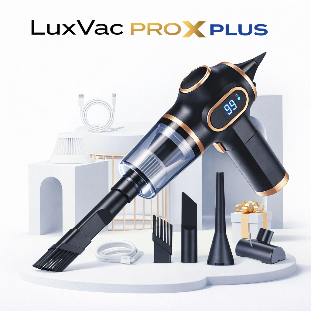 LuxVac Pro X Plus – Wireless High Power Car & Home Vacuum Cleaner